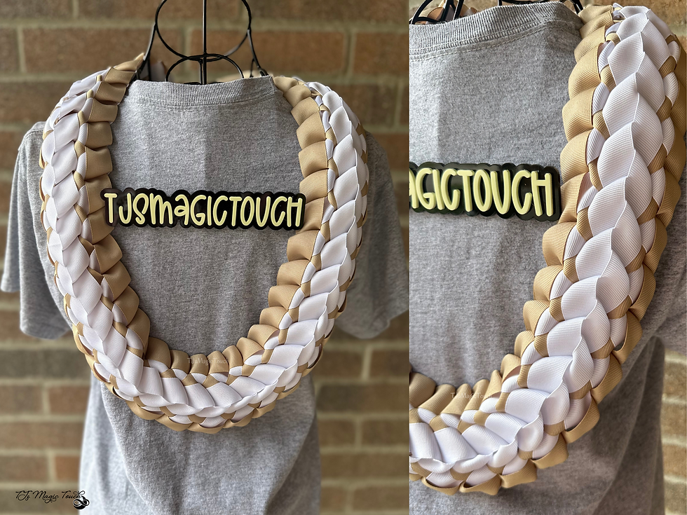 Chunky Double Braided Graduation Lei