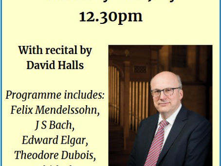 St Aldhelms Church - Organ Recital, 11/07/2026 @ 12.30pm. Free entry, donations gratefully received for the New Church Heating System.