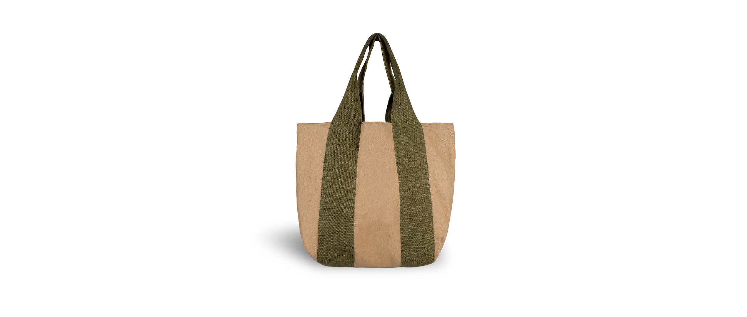 large-beige-beach-bag-with-khaki-fabric-straps-front-view