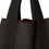 Thumbnail: Lightweight, chic, black canvas bag with black fabric straps with external fuchsia stitching detail