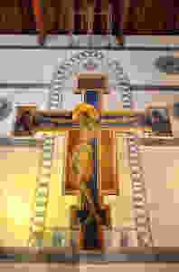 Cimabue's Crucifix, partially restored after the flood