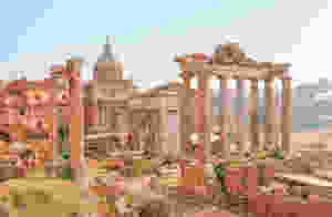 view of the Roman Forum
