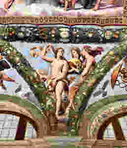 fresco in the Loggia of Cupid and Psyche in Villa Farnesina