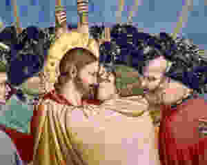 the climactic Kiss of Judas