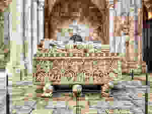 the tomb of Inês de Castro of Spain in the Alcobaça church