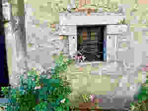 picturesque stony facade in Durnstein