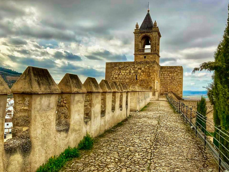 the Alcazaba of Antequera, a white pueblo town in Andalusia