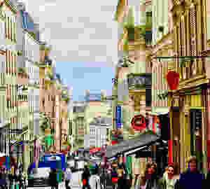 the bustling and charming Rue des Martyrs