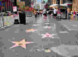 stars on Hollywood boulevard in LA