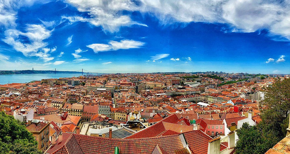 view from the 20th century Castle of St. George