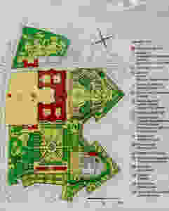 Here's a map of the Wurzburg Residenz, the gardens, and chapel