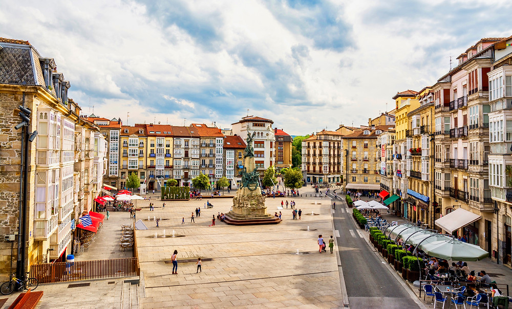 Plaza de la Virgen Blanc in Vitoria-Gasteiz