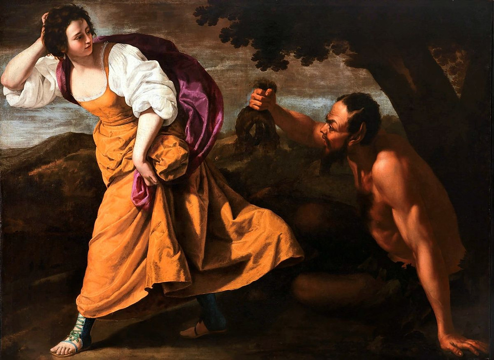 Artemisia Gentileschi with Massimo Stanzione, Corsica and the Satyr, between 1630-1635