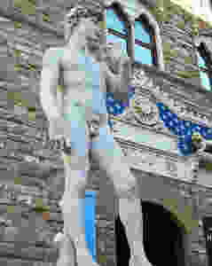 Michelangelo, David, 1504 -- copy in the Piazza della Signoria