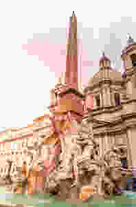 The Fountain of Four Rivers in Piazza Navona