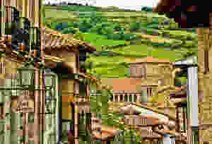the medieval village of Santillana del Mar ib Cantabria Spain