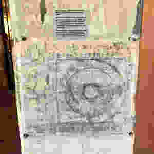 Hugh Draper's graffiti carving in the Salt Tower