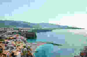 aerial view of Sorrento coastline