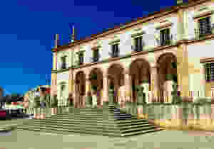 the end of one of the monastery's long wings