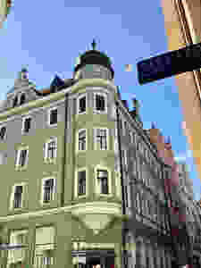 one of the many towers in Regensburg Germany