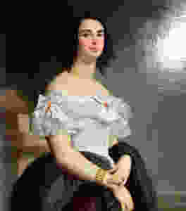 a portrait of Victor Hugo's wife Adele in the Anterchamber