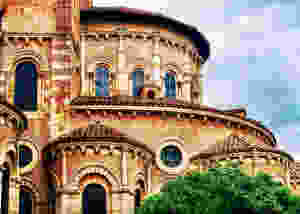 detail of the UNESCO site, the Basilica of Saint Sernin