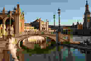 the Plaza Espana in Seville Spain