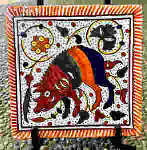 a hedgehog tile that I purchased in Portugal