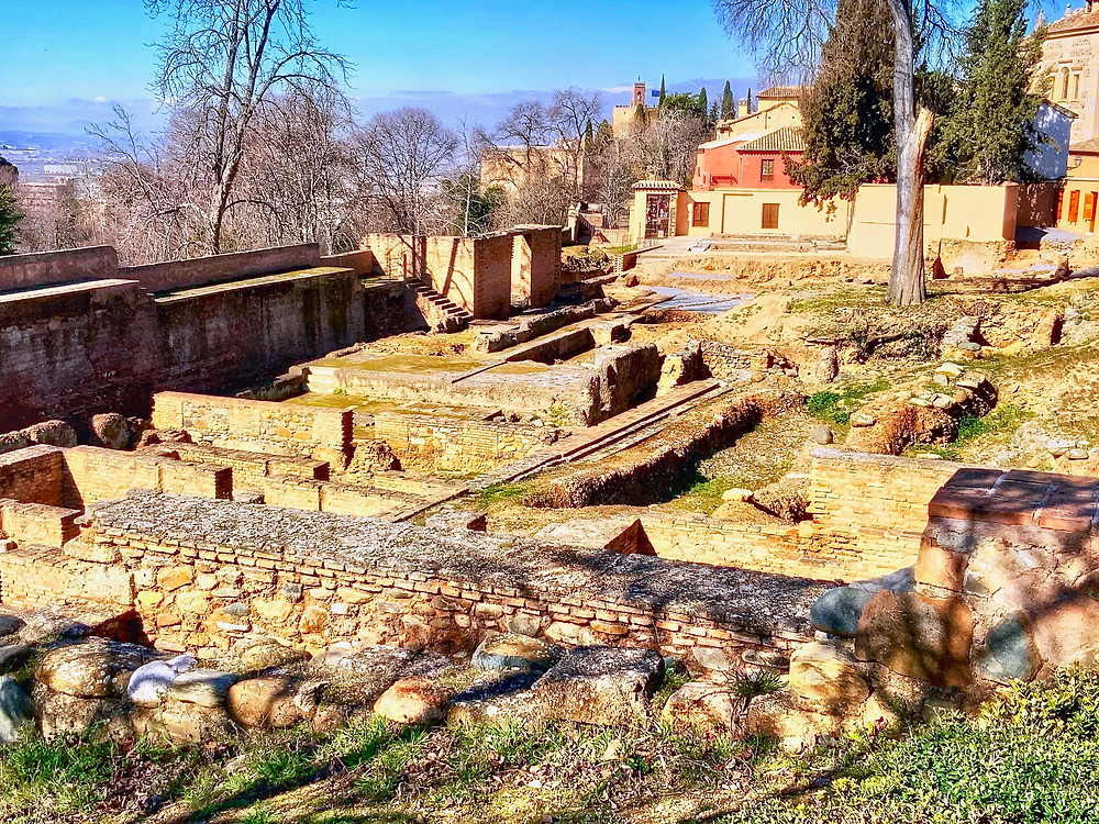 the ruins of the medina in the Alhambra