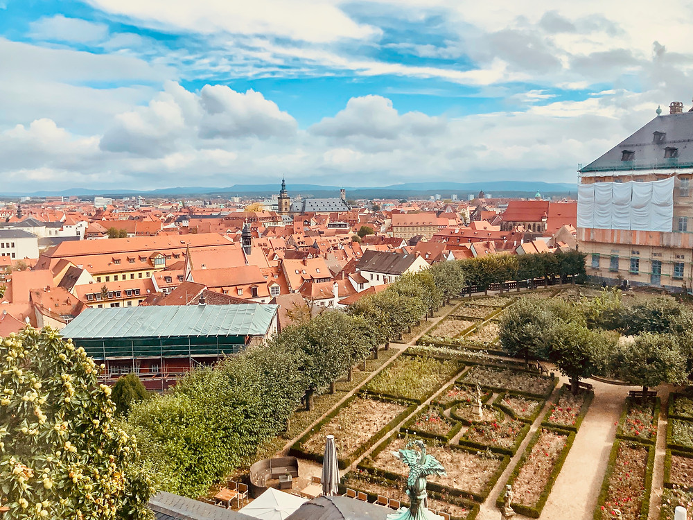 view of Bamberg from a window of the Neue Resident