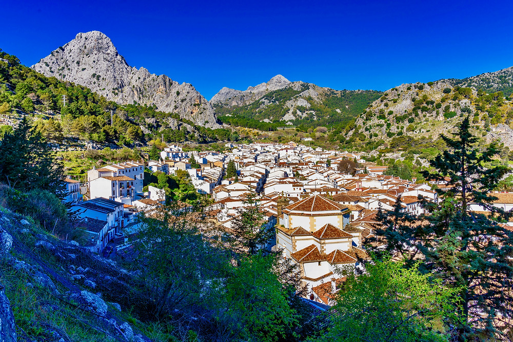 the pretty mountain village of Grazalema in Andalucia Spain