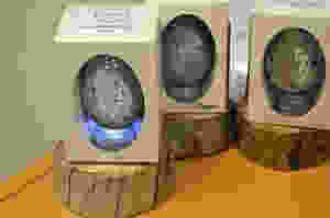 eggshell lamps at the Grimsey Island gift shop, Búðin