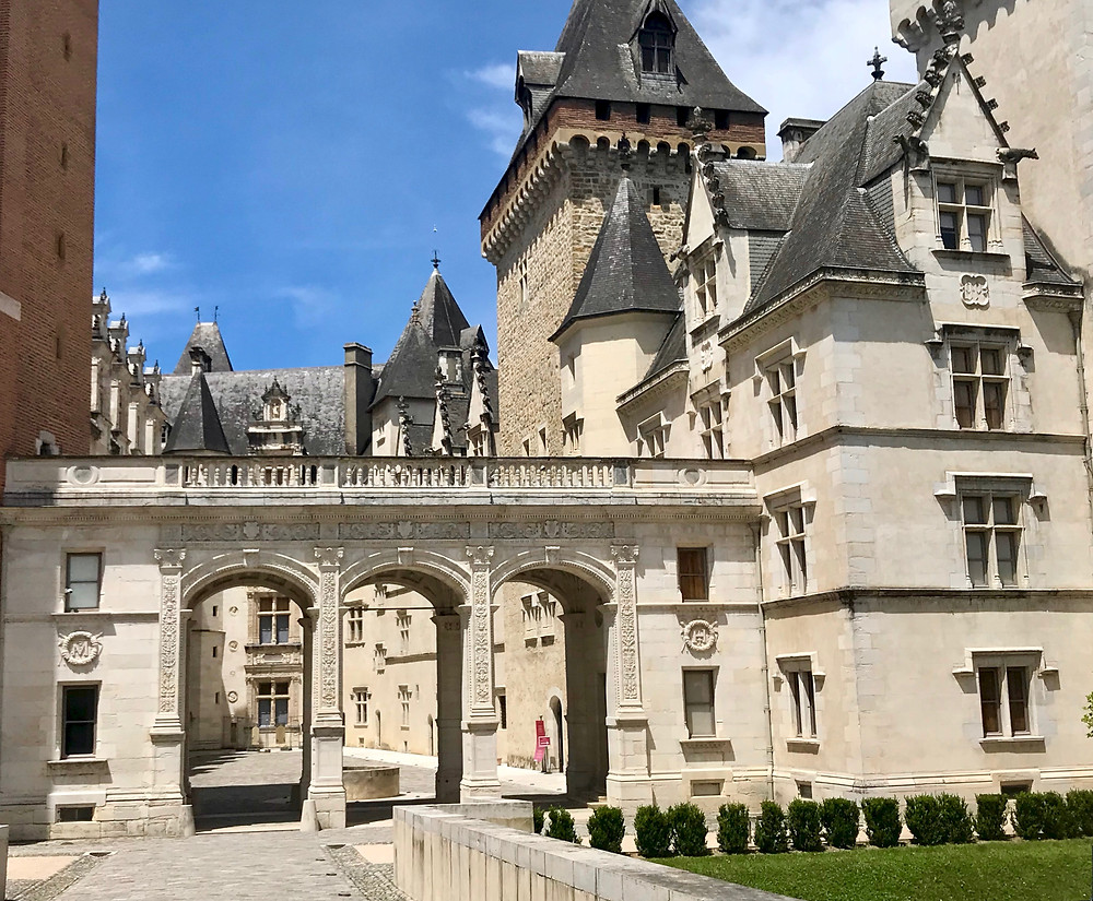the elegant Chateau de Pau in Pau France