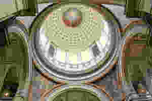 the Pantheon's frescoed triple dome