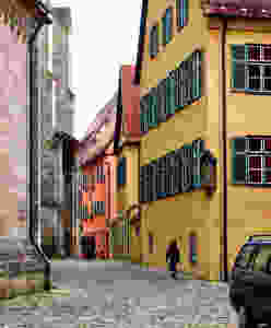 cute little alleyway in Dinkelsbuhl