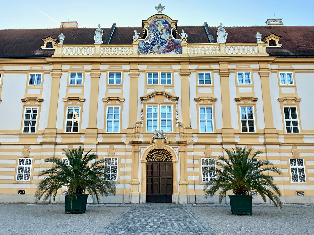 facade of Melk Abbey, an unmissable site in Austria's Wachau Valley