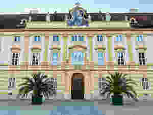 facade of Melk Abbey, an unmissable site in Austria's Wachau Valley