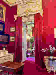 Sisi's exercise rings on display in the Imperial Apartments