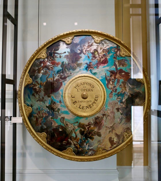a study for the academic painting by Jules-Eugene Lenepveu, now hidden under the Chagall ceiling