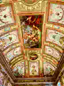 ceiling frescos in the Hall of Emperors