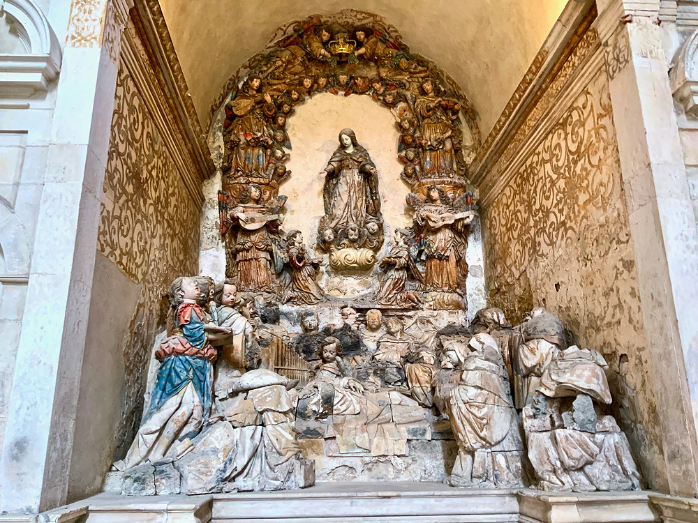 sculpture of St. Bernard's Death