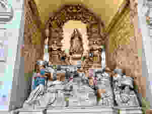 sculpture of St. Bernard's Death