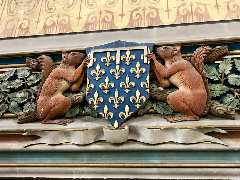 squirrel detail in the Arms Room
