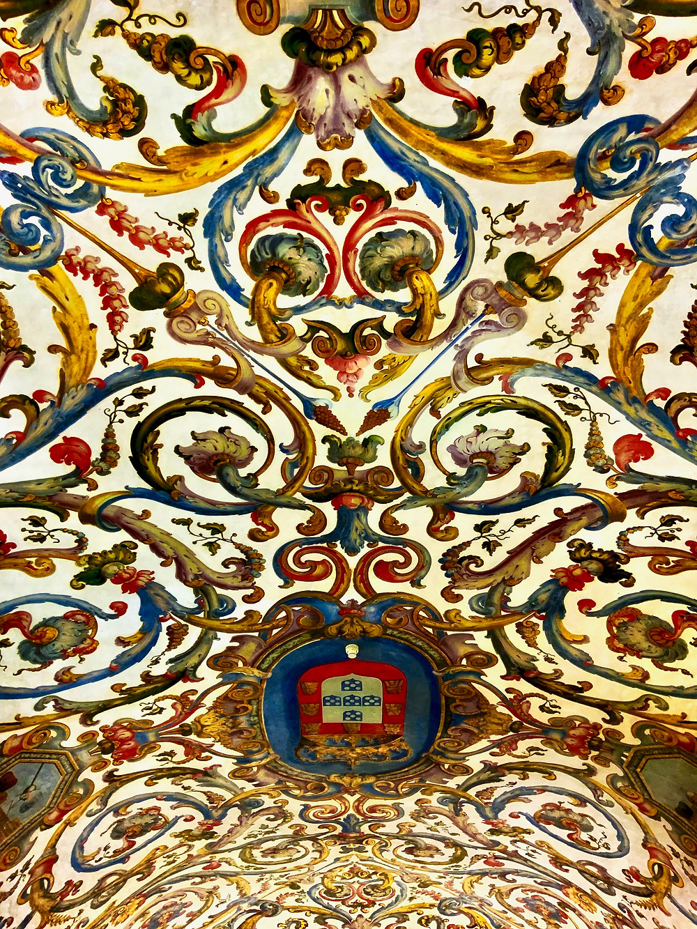 the gorgeous ceiling of the Private Exam Room
