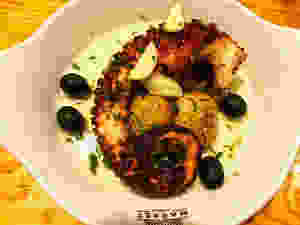 part of my dinner -- the octopus special from Marlene Vieira at Time Out Market