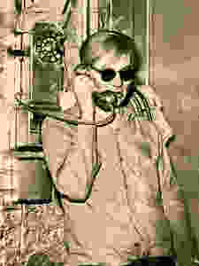 photo of Andy Warhol at the museum