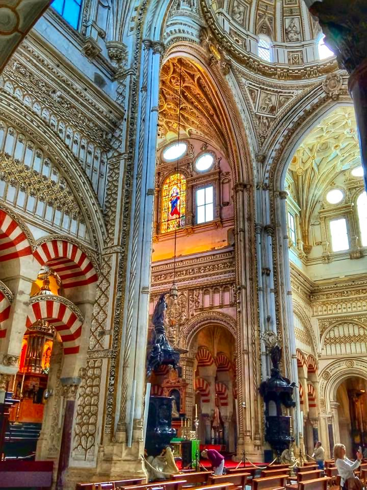 In this photo, you can see the mosque and cathedral commingling