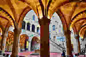 beautiful courtyard of the Bargello Museum