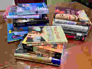 my current stash of books about Paris
