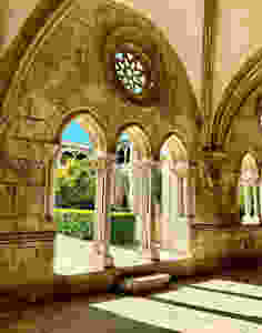 arched entryway to the cloister garden